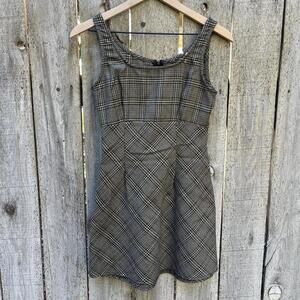Vintage 90s All That Jazz S Plaid Mini Dress